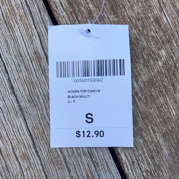 Forever 21 Black Foral Tank Top, Size Sm - Picture 4 of 4